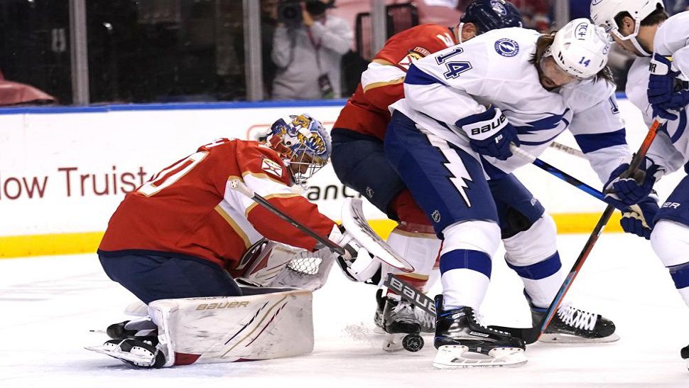 Spencer Knight Florida Panthers Autographed 16 x 20 NHL Debut and 1st Win Collage