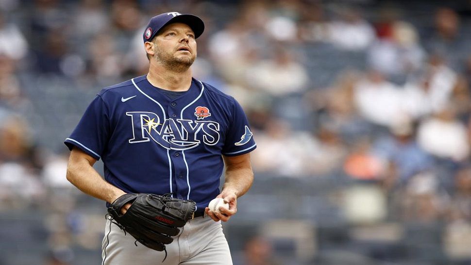 Tampa Bay Rays starting pitcher Rich Hill was dominant in the month of May, as the 41-year-old lefty recorded a 0.78 ERA in six starts. (AP Photo/Adam Hunger)