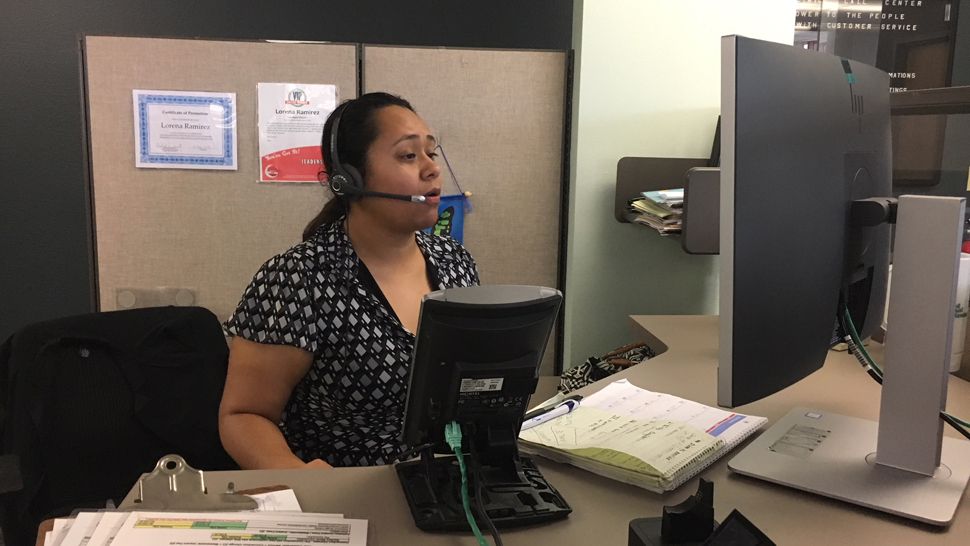 Lorena Ramirez, a Spanish-speaking customer service representative at Lakeland Electric.