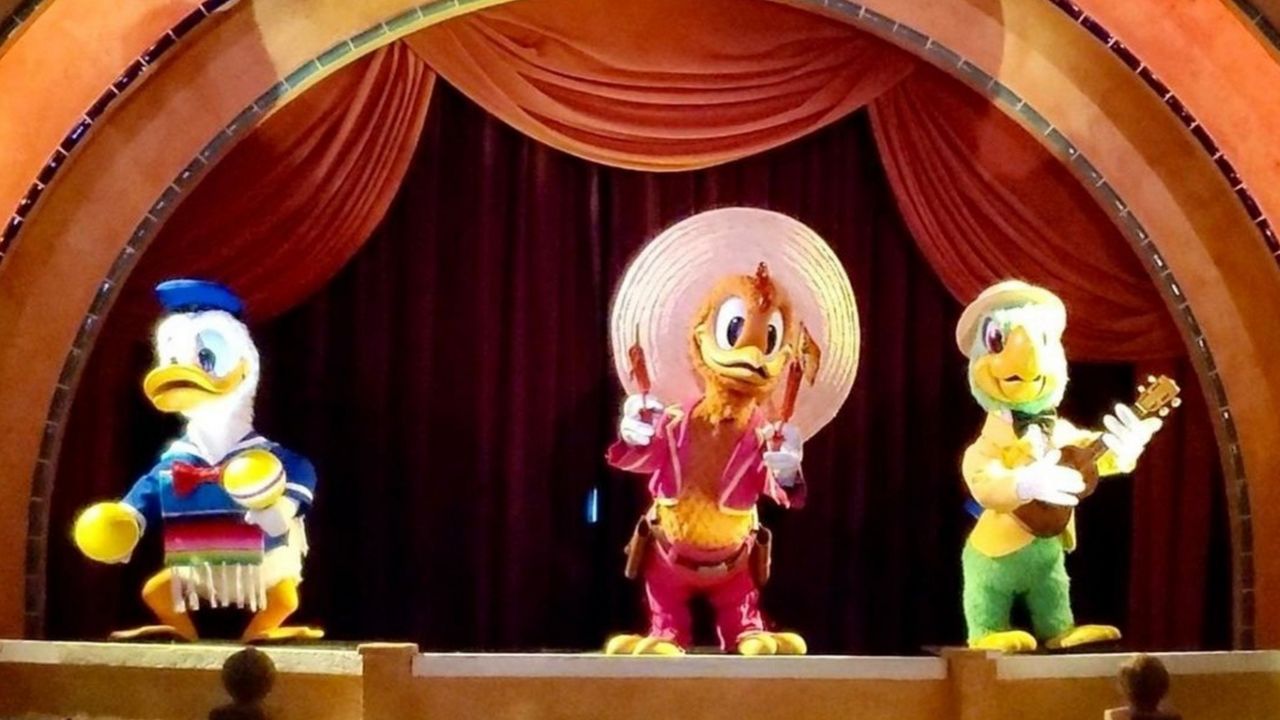 The Three Caballeros have returned to The Gran Fiesta Tour at Epcot's Mexico pavilion. (Disney Imagineer Zach Riddley/Instagram)