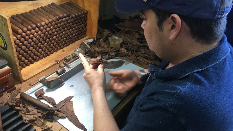 Cigars rolled at JC Newman Cigar Company in Tampa