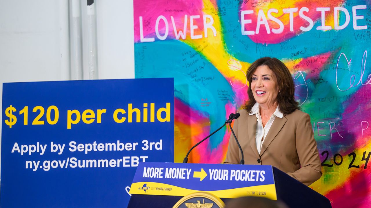 Hochul said New York has already started sending the assistance to more than 1.5 million children across the state. (Susan Watts/Office of Governor Kathy Hochul)