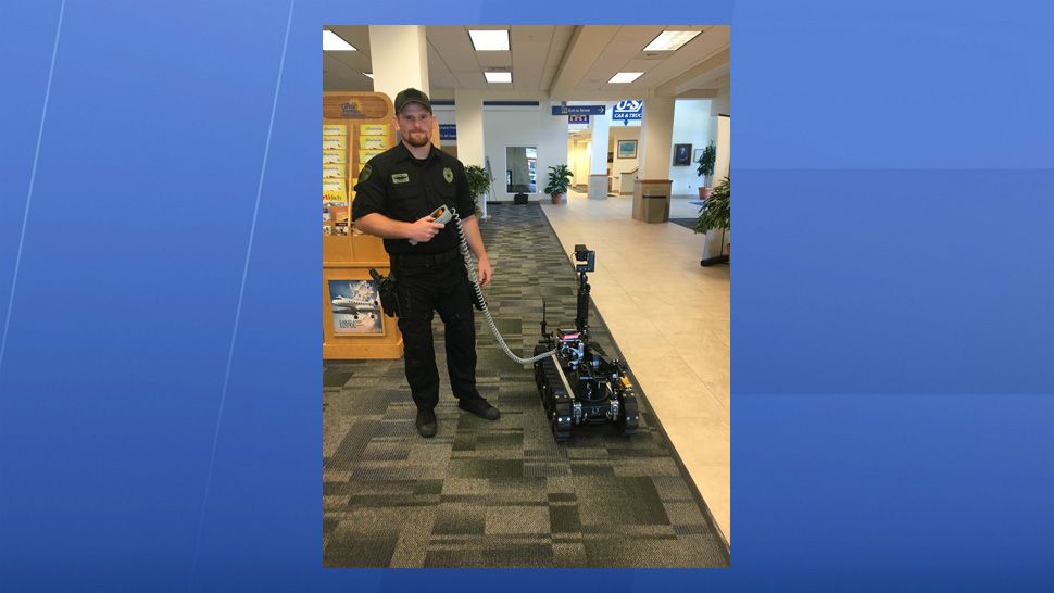 The Lekeland Police Department will demonstrate its new ICOR robot's capabilities at a Lakeland Commission meeting May 7. (Stephanie Claytor, staff)
