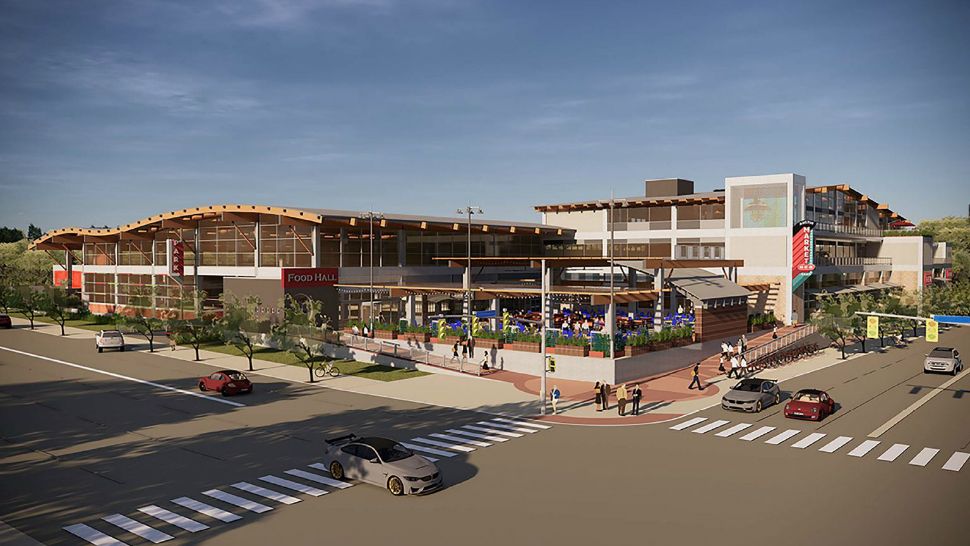 A conceptual rendering of what the new H-E-B will look like. (Photo Credit: H-E-B)