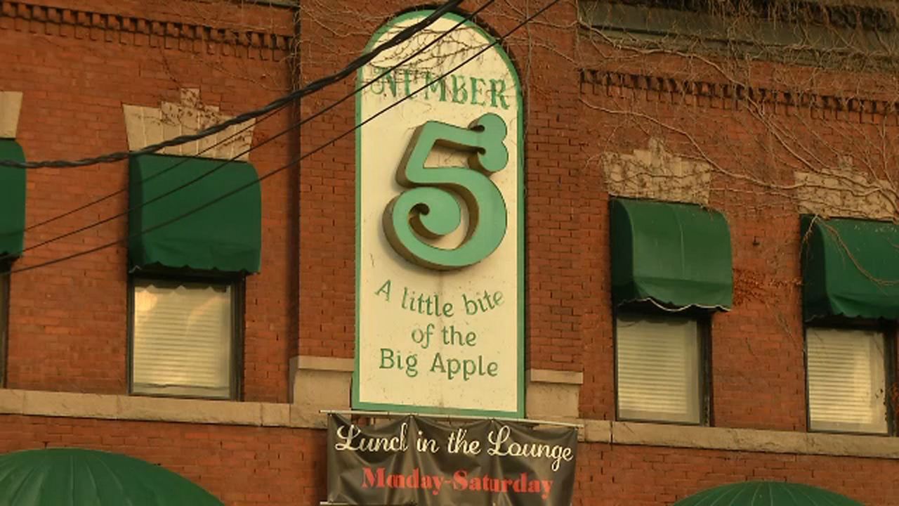 number 5 restaurant sign