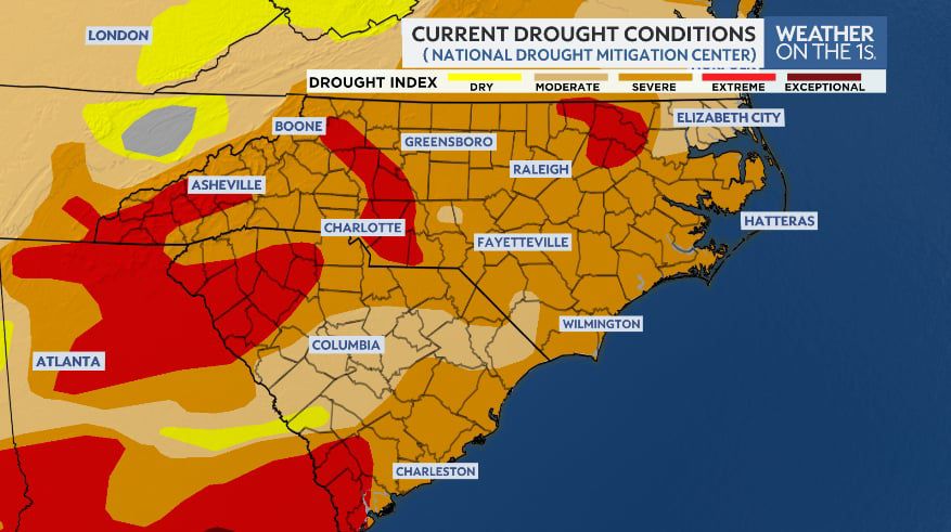 Severe drought, heat and high fire danger grip North Carolina: What you need to know
