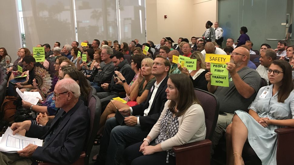 More than a hundred residents attended a meeting of the Hillsborough County Metropolitan Planning Organization's Transportation Committee Tuesday evening, June 12, 2018.