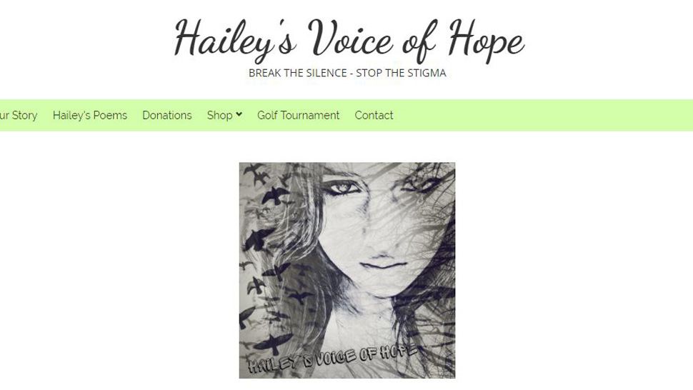 Hailey's Voice of Hope header