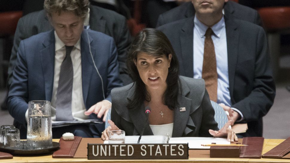 U.S. Ambassador to the United Nations Nikki Haley  (AP Photo/Mary Altaffer)