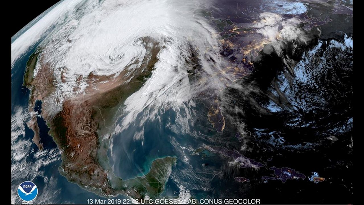 The 2019 so-called bomb cyclone, which underwent bombogenesis. Credit: NOAA. 