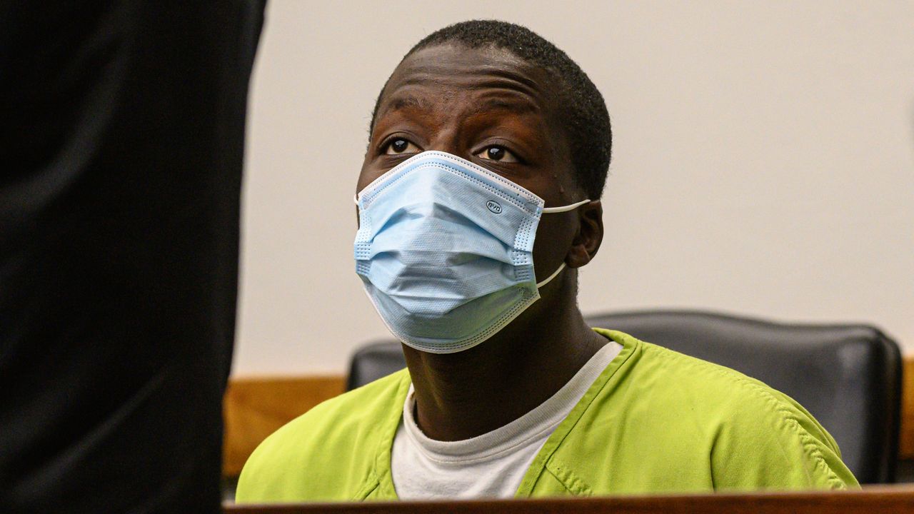 Malik Patt, 20, appears in court for an arraignment Tuesday, July 19, 2022, in Santa Ana, Calif. (Mindy Schauer/The Orange County Register via AP)