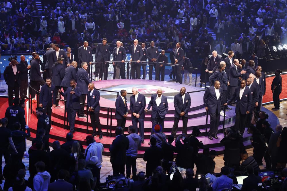 NBA honors past, present with 75th tribute at All-Star Game