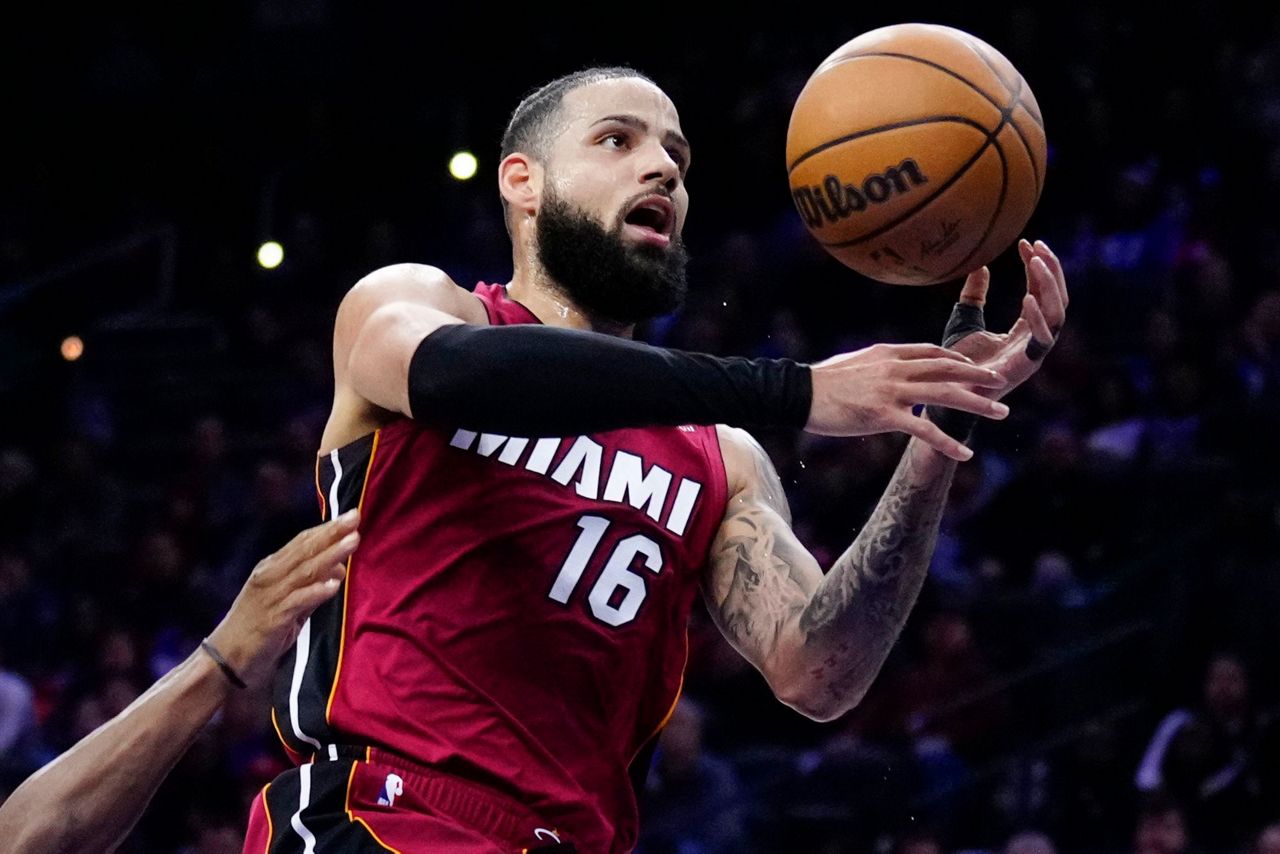 76ers add free-agent postseason star Caleb Martin from Miami, AP source says