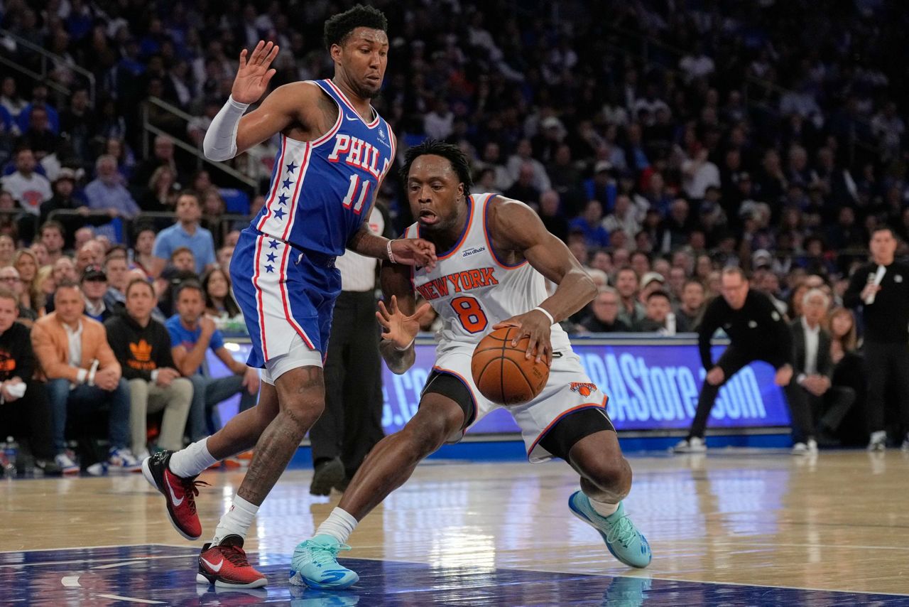 OG Anunoby fully participates in Knicks' practice for the first time ...