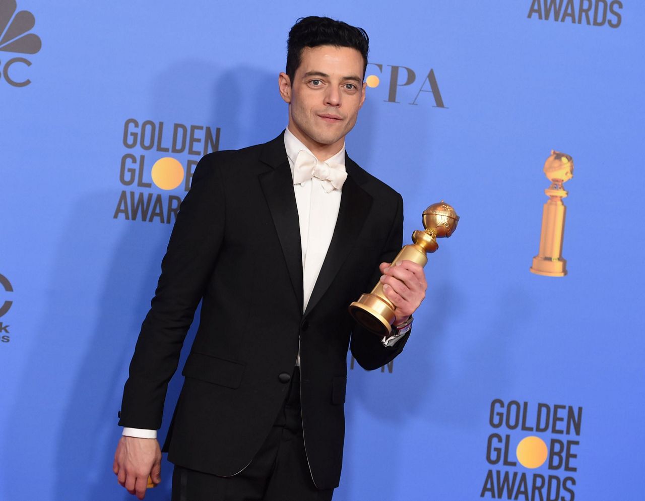 Rami Malek 'beyond moved' at best actor Golden Globes win