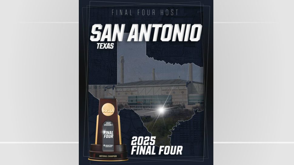 San Antonio 2025 Final Four graphic (Courtesy: @FinalFour)