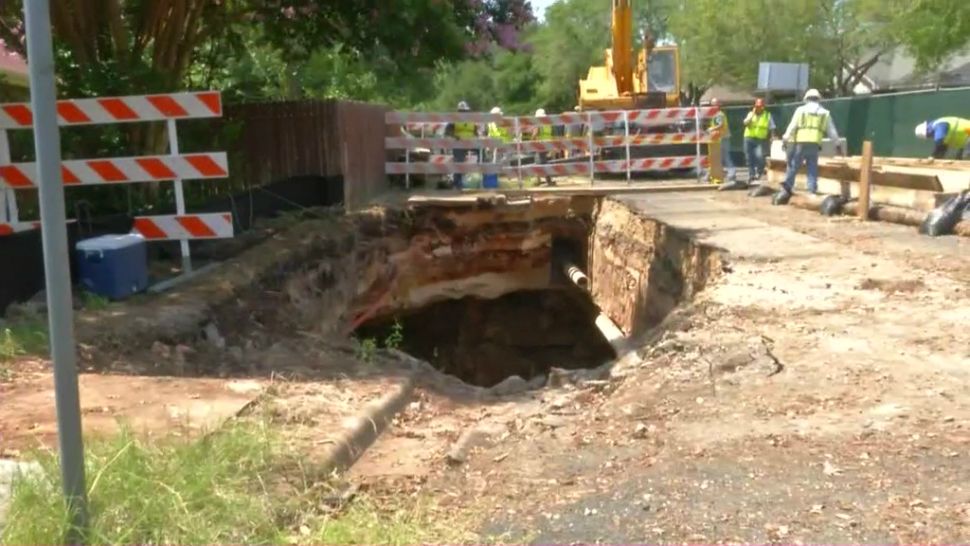 Brushy Creek Cave (Spectrum News footage)