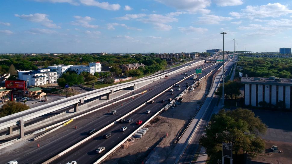 An aerial view of I-35 at Oltorf Street. (Photo credit: My35.org)