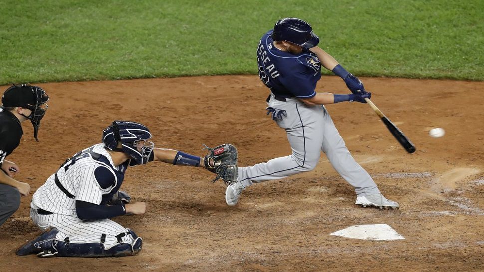 Rays get two hits, both homers, top Yankees 4-2