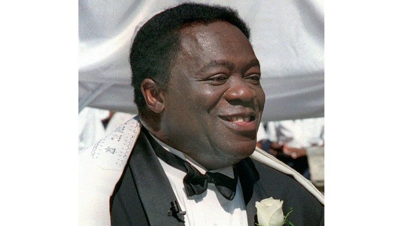 FILE - Actor Yaphet Kotto appears on his wedding day in Baltimore, Md. on July 12, 1998. (AP Photo/John Gillis, File)