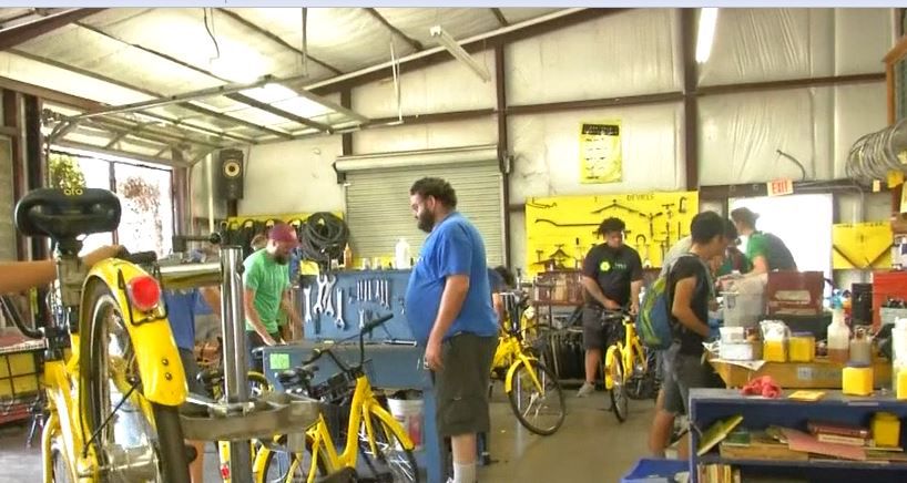 Yellow Bike Project works to get bicycles rolling again