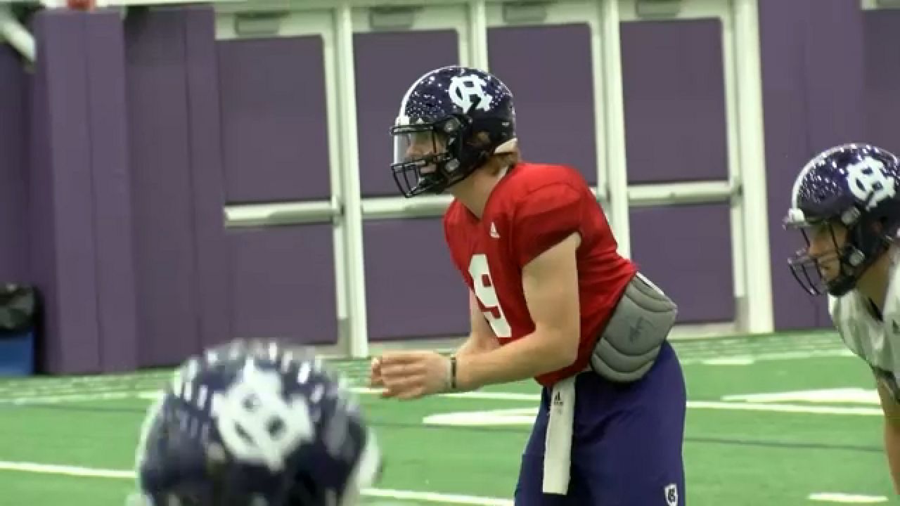 Holy Cross QB Matt Sluka bigger, faster, stronger