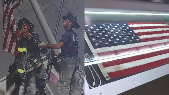 Flag from Iconic Photo Taken in Aftermath of September 11th Attacks Now ...