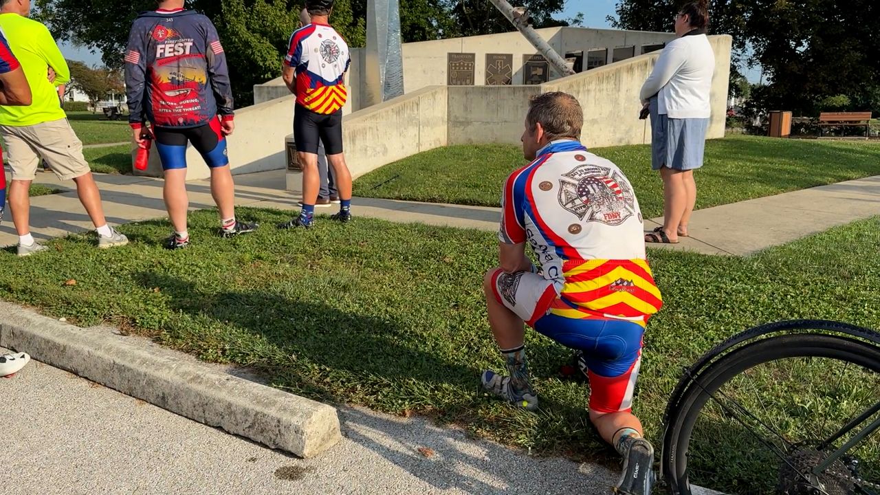 Cross country 9/11 memorial ride stops in Ohio community