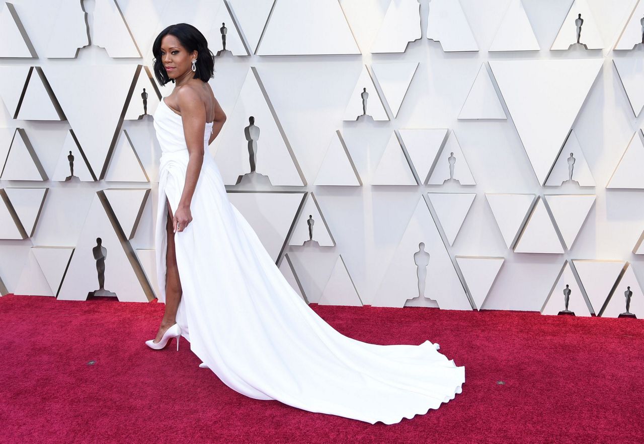 Regina King arrives at the Oscars in Louis Vuitton