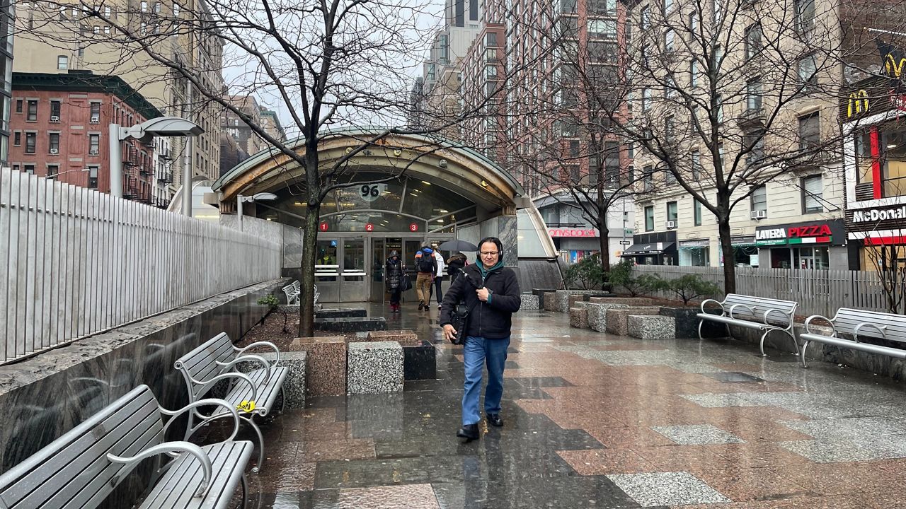 The outside of the 96th Street subway station is pictured.