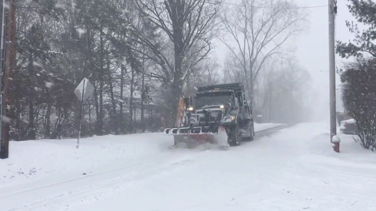 A ice storm warning is in effect until 10 a.m. Tuesday.