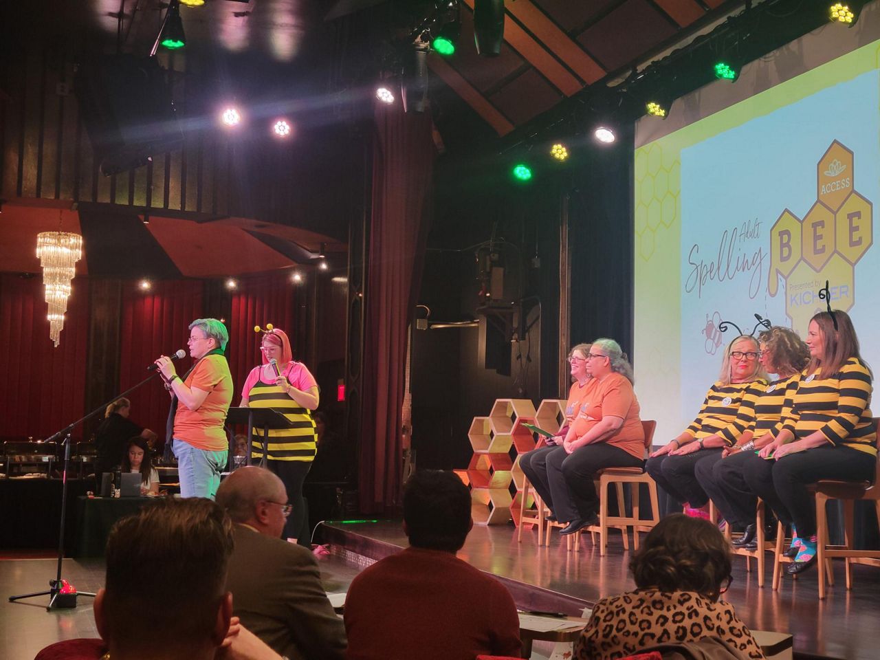 ACCESS, Inc., held its inaugural Adult Spelling Bee fundraiser on Saturday, October 14. ACCESS is a shelter for women and children in Akron. (Photo credit: Tonya Strong-Charles)