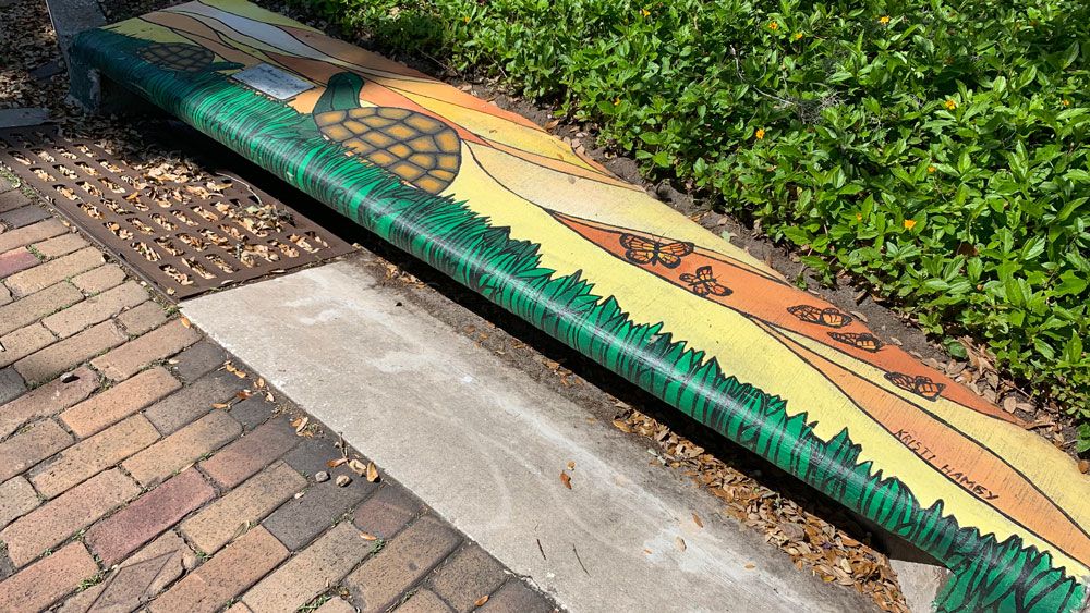 This piece was found along Central Boulevard, across from Lake Lawsona in Orlando. (Christie Zizo, Spectrum News)