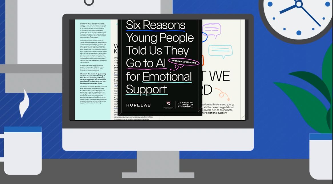 New study reveals 6 reasons why young adults use AI for emotional support
