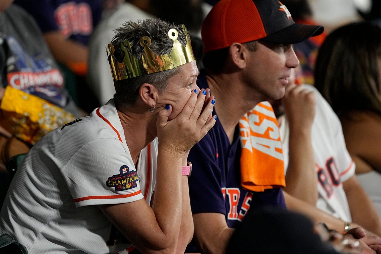 Astros starter Cristian Javier exits Game 7 of ALCS down 3-0 after ...