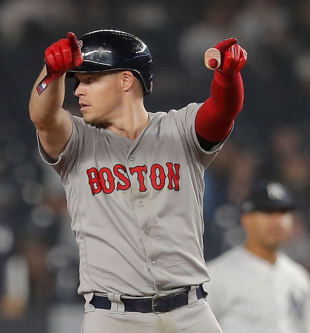 Holt 1st with postseason cycle, Red Sox rout Yankees 161