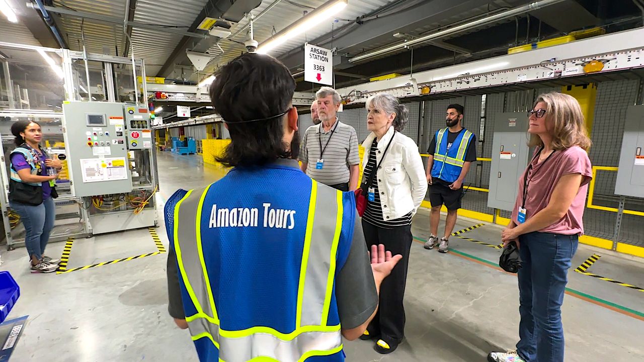 Book a tour to see the inside of an Amazon warehouse.