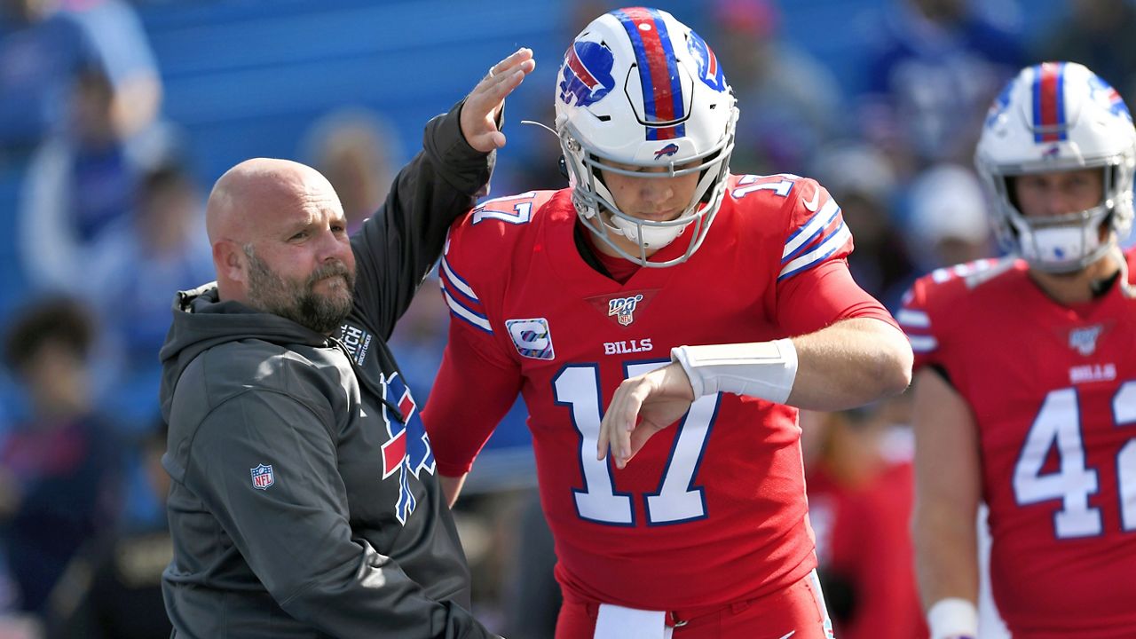 Josh Allen Shows at Highmark Stadium in a New Red Helmet [WATCH]