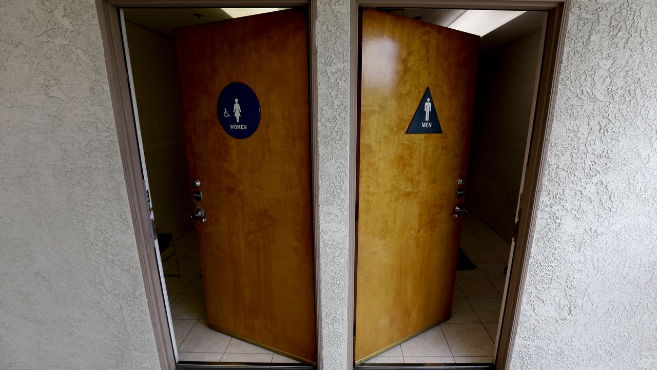 A City Council bill to dramatically increase the number of public bathrooms across the five boroughs has officially become law. (AP Photo/Chris Carlson)