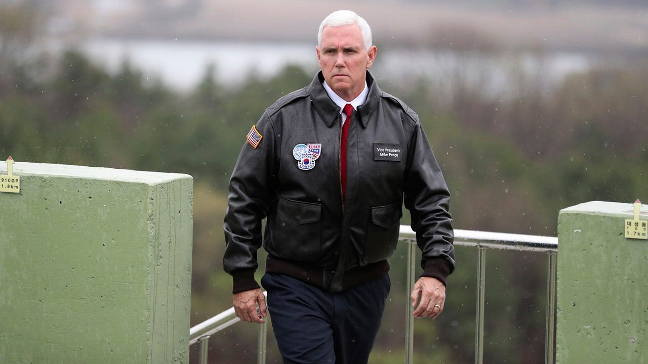 Former Vice President Mike Pence is dropping his bid for the Republican presidential nomination. (AP Photo)