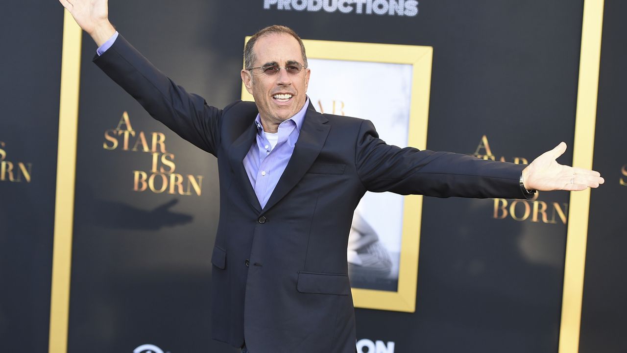 Jerry Seinfeld arrives at the Los Angeles premiere of "A Star Is Born" on Monday, Sept. 24, 2018, at the Shrine Auditorium. (Photo by Jordan Strauss/Invision/AP)