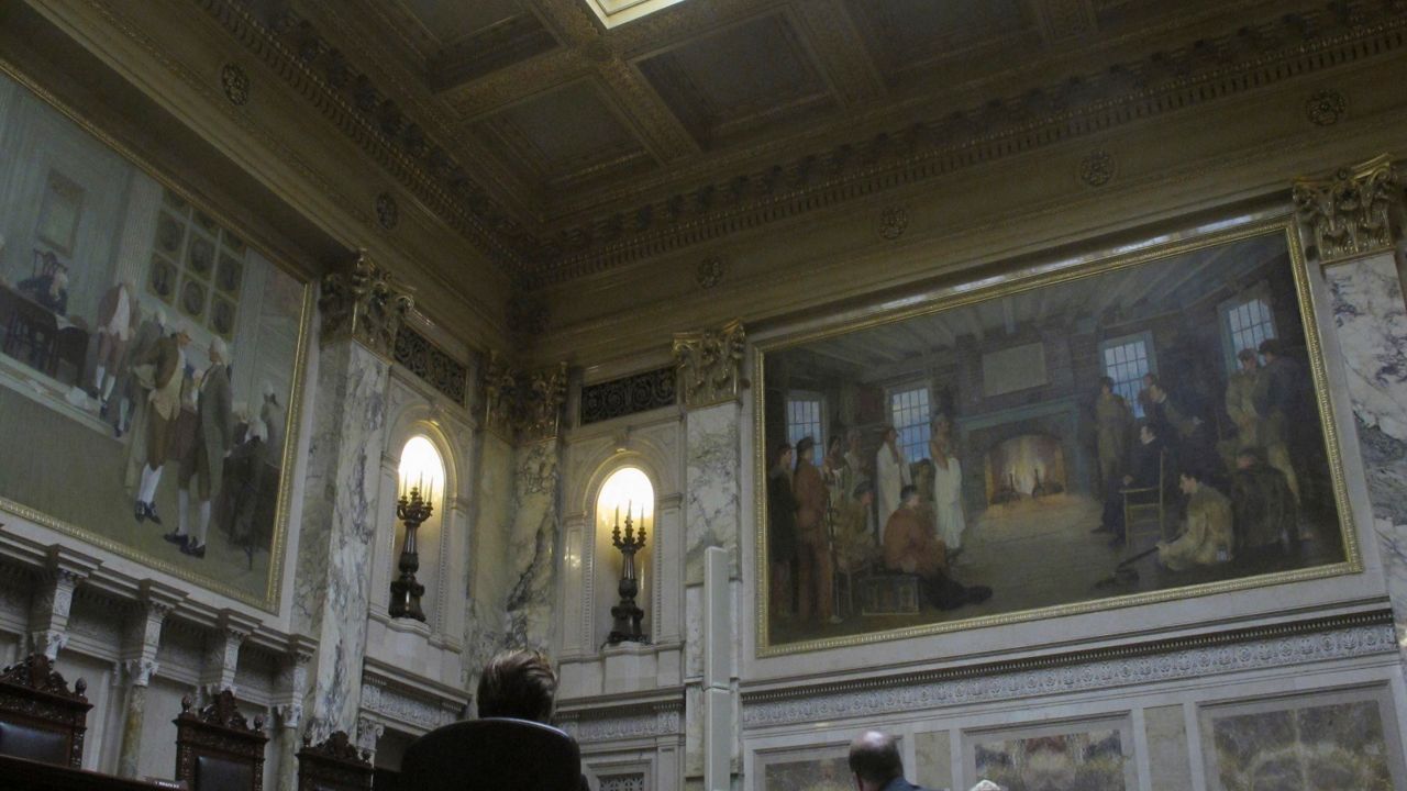 Inside the court chamber in Madison, Wis. (AP Photo/Ryan J. Foley File)