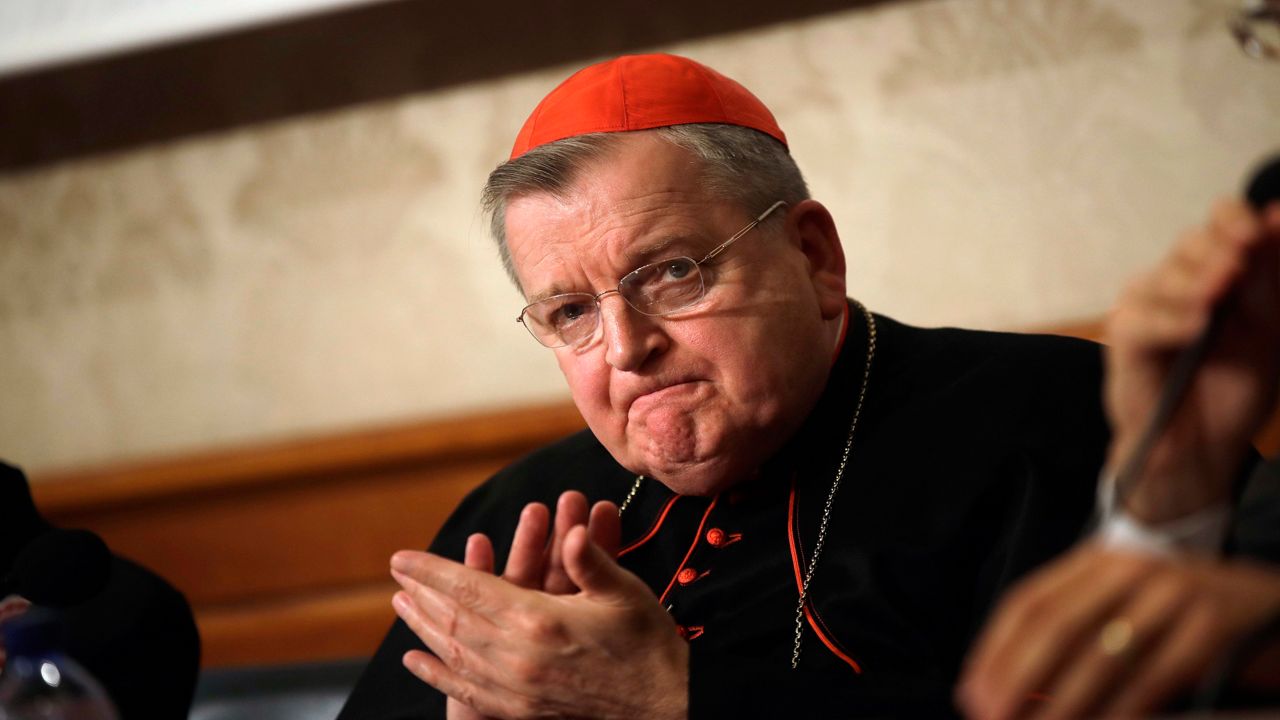Cardinal Burke off ventilator, still hospitalized with COVID