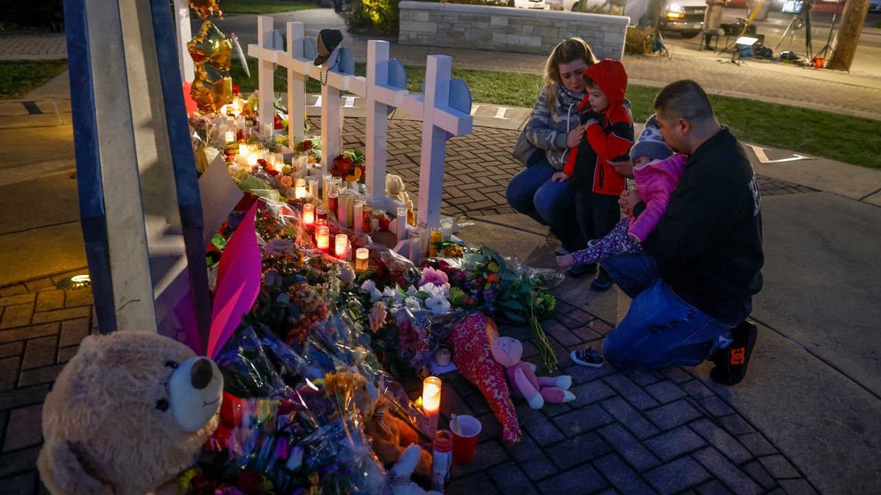 The Waukesha parade memorial. (AP Photo)