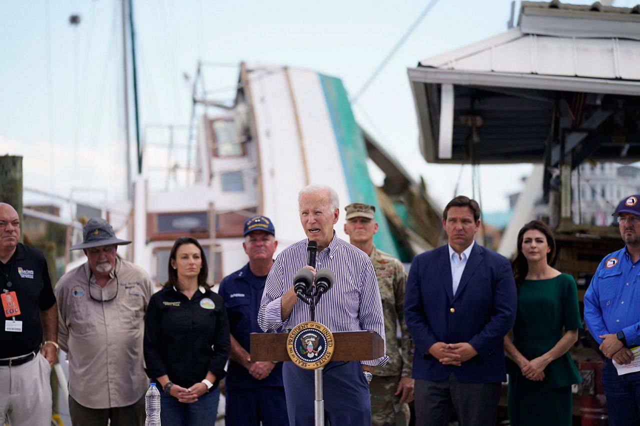 Biden promises federal government aid to devastated Florida