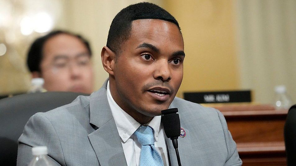 Rep. Ritchie Torres, D-N.Y., questions witnesses during a hearing of a special House committee dedicated to countering China, on Capitol Hill, Tuesday, Feb. 28, 2023, in Washington. (AP Photo/Alex Brandon)