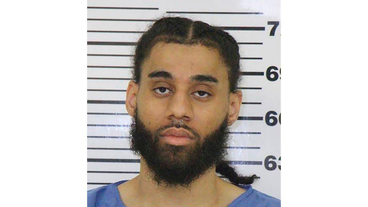 This photo provided by Scott County (Iowa) Sheriff’s Office shows Justin Wright. Wright, a songwriter and music industry entrepreneur from Atlanta, was sentenced Wednesday, June 14, 2023, to life in prison without parole for killing his girlfriend. (Scott County (Iowa) Sheriff’s Office via AP)