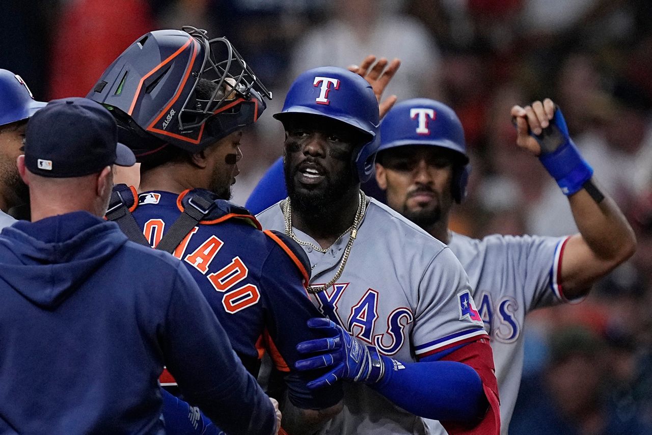 Leody Taveras slams a solo home run as the Rangers extend their lead over  the Astros