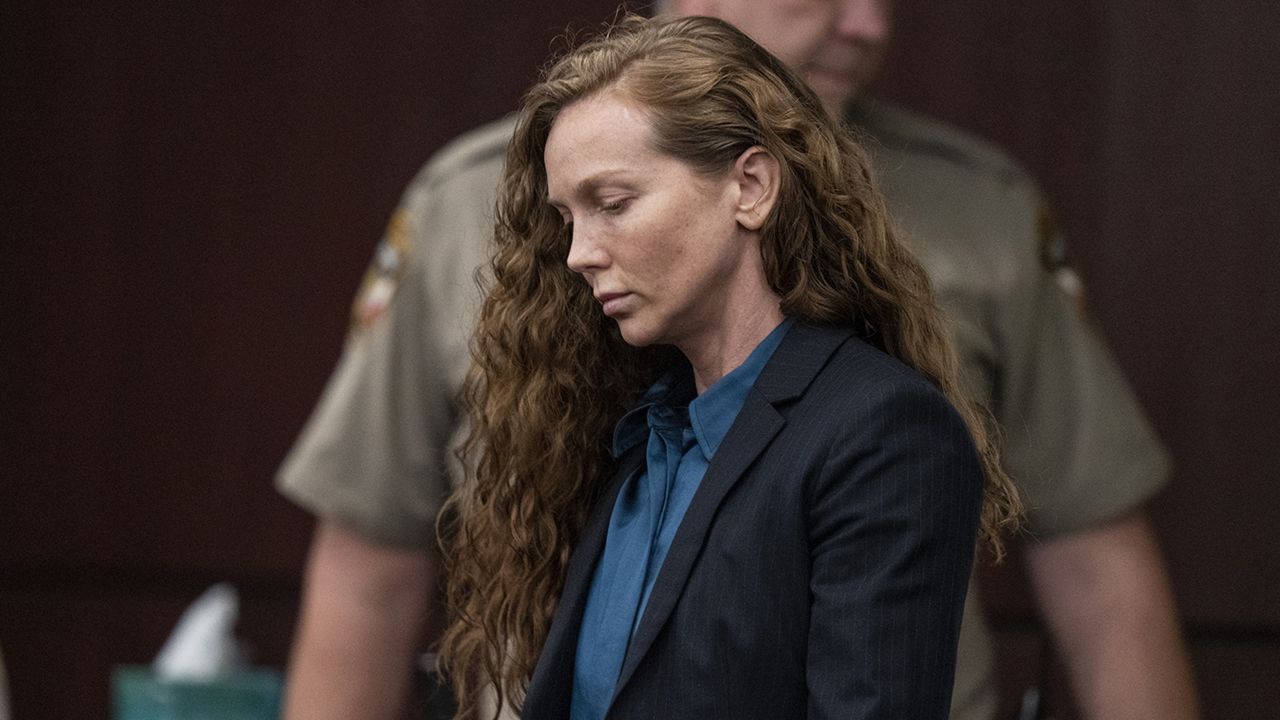 Kaitlin Armstrong enters the courtroom to hear the verdict on her murder trial at the Blackwell-Thurman Criminal Justice Center on Thursday, Nov. 16, 2023, in Austin, Texas. A Texas jury on Thursday convicted a woman of murder in the May 2022 shooting death of rising professional cyclist Anna Moriah Wilson in a case that led investigators on a 43-day international search for the killer. Armstrong, 35, faces up to life in prison when she is sentenced later Thursday. (Mikala Compton/Austin American-Statesman via AP, Pool)