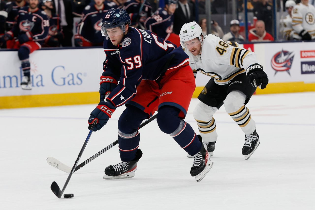 Columbus Blue Jackets win 5 2 over Boston Bruins